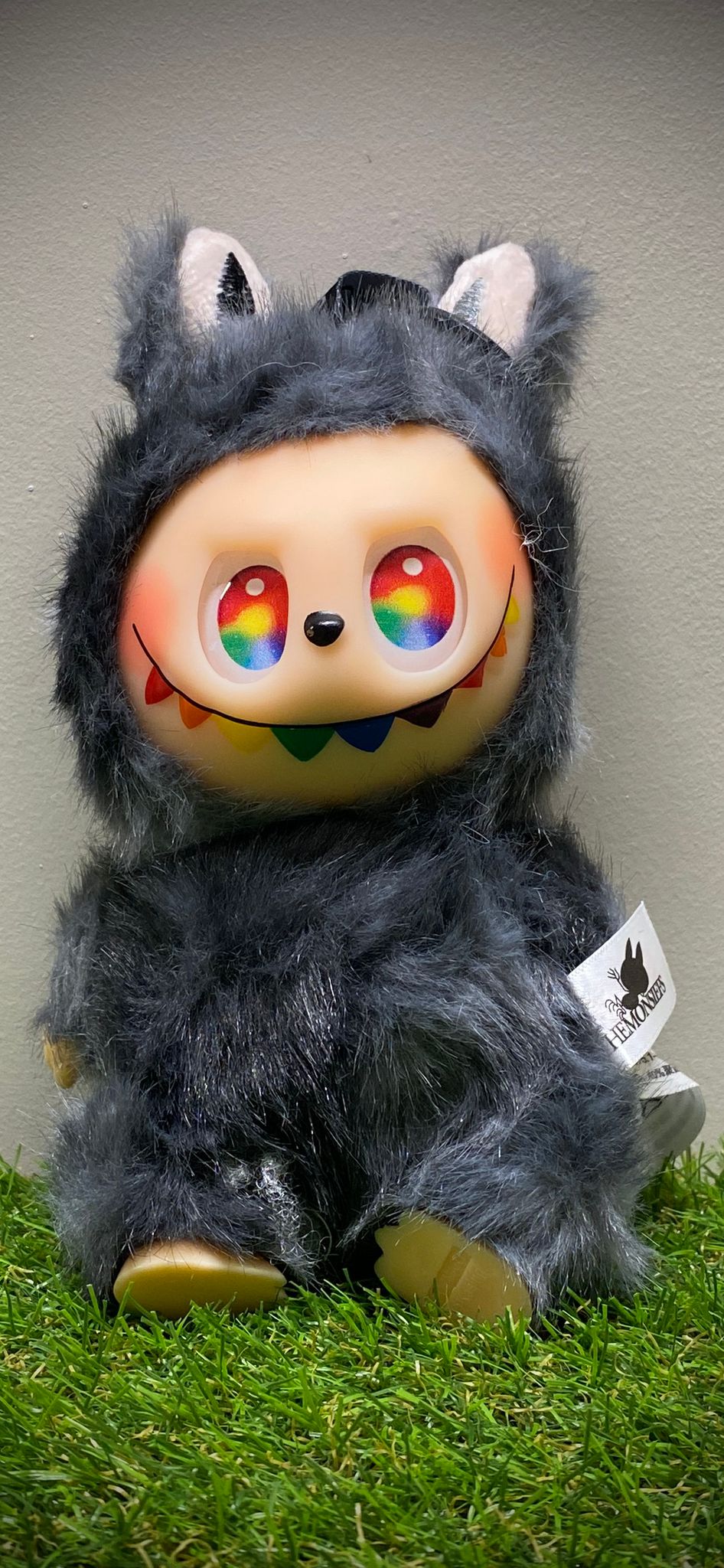 Llavero labubu (negro)