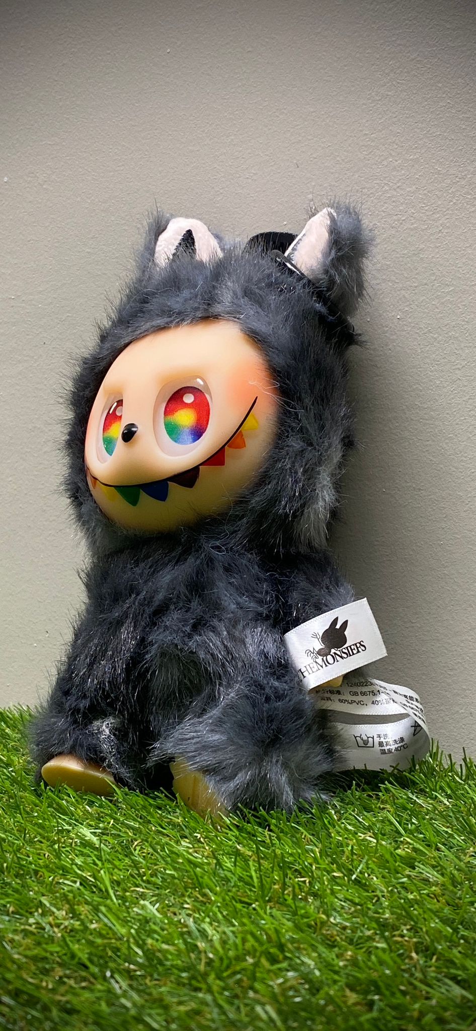 Llavero labubu (negro)