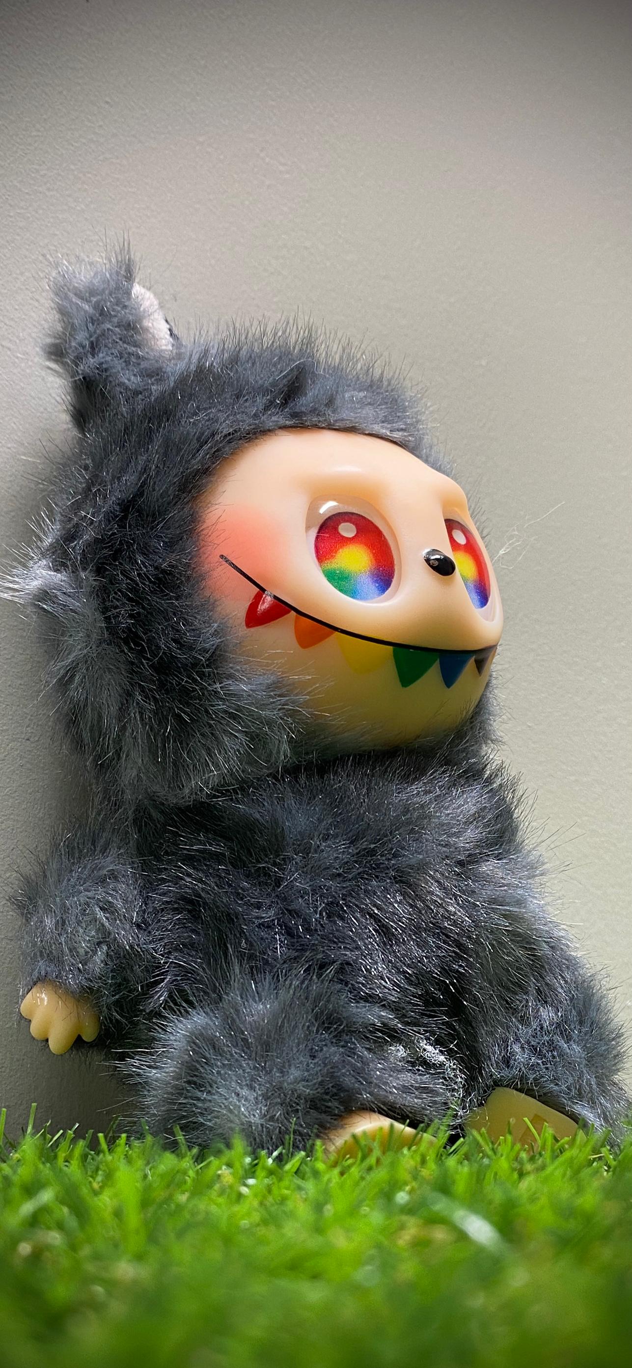 Llavero labubu (negro)