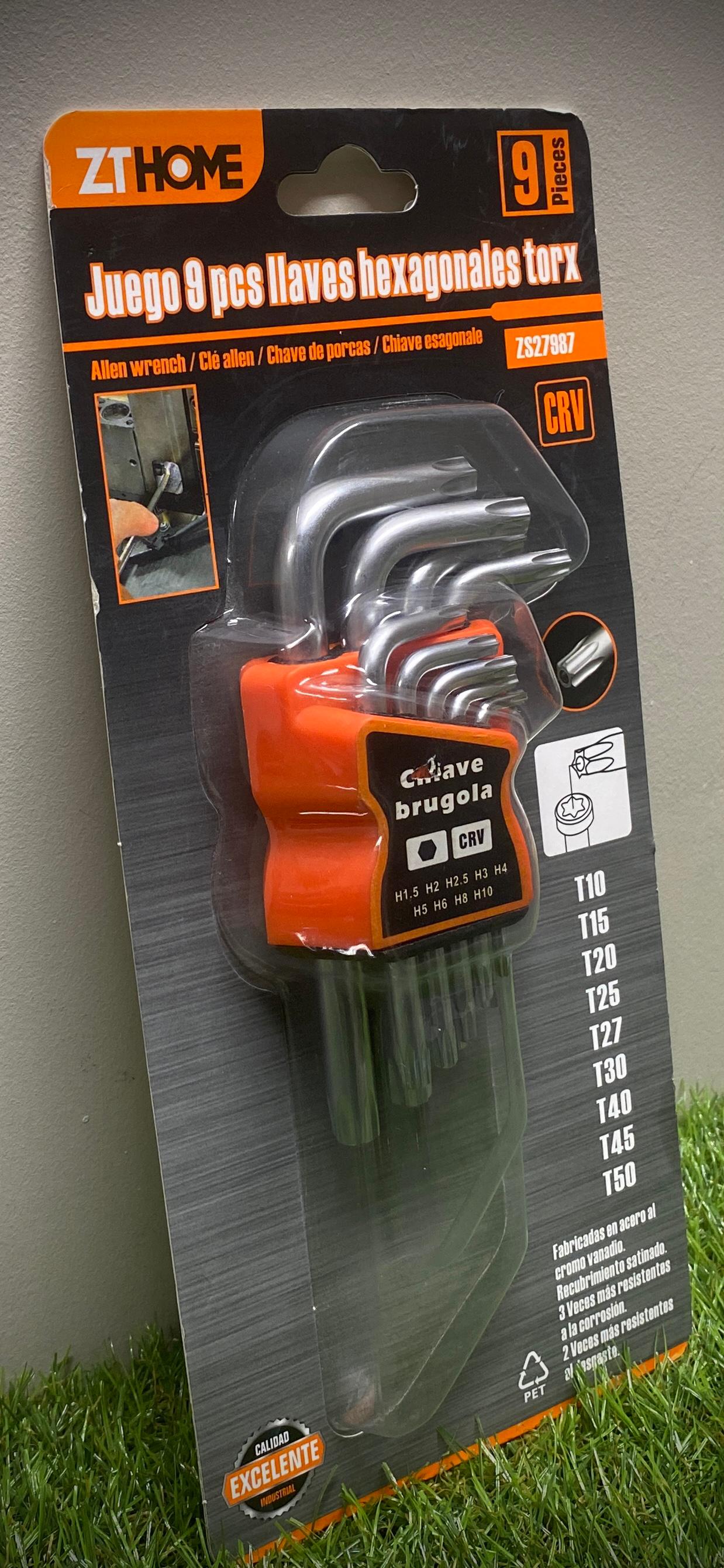 juego de llaves hexagonales torx (9 pcs)
