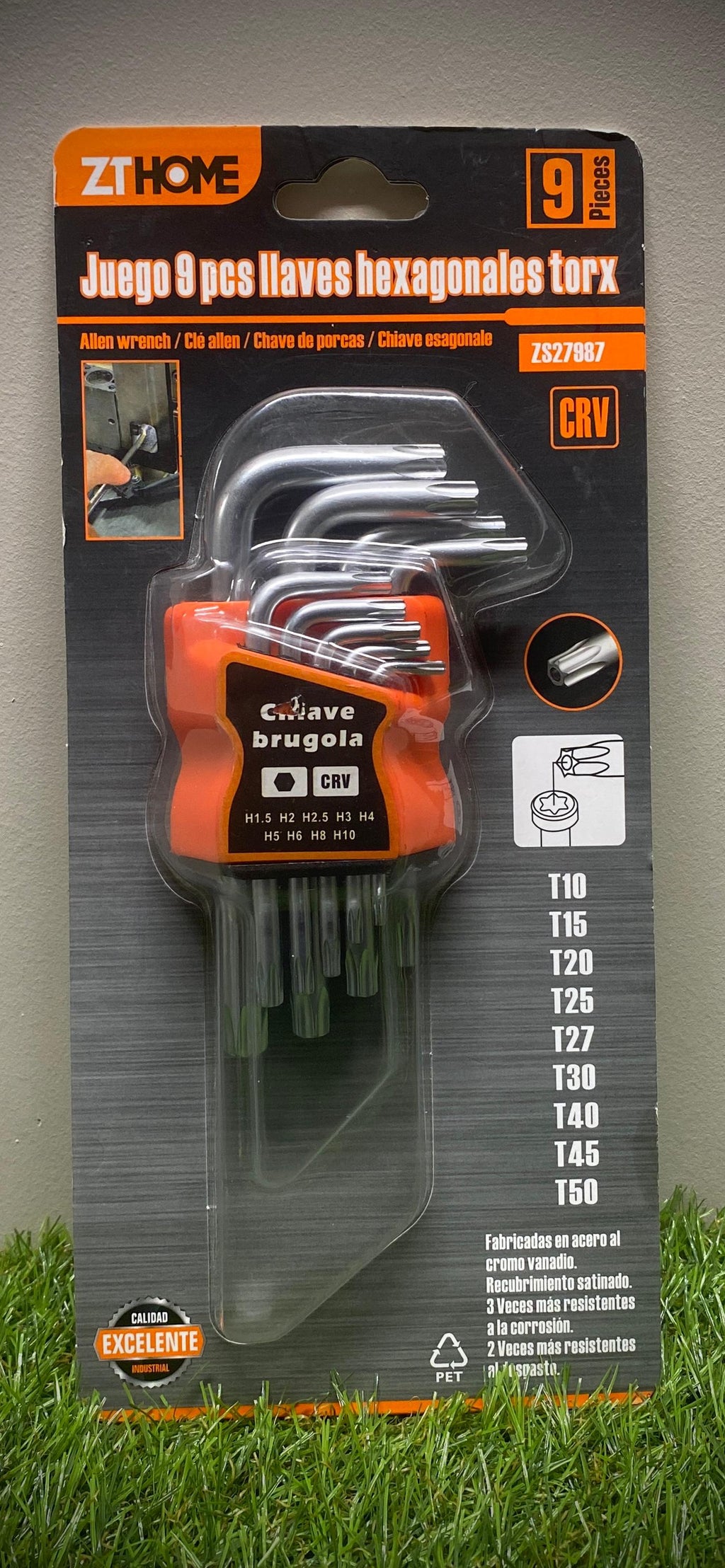 juego de llaves hexagonales torx (9 pcs)